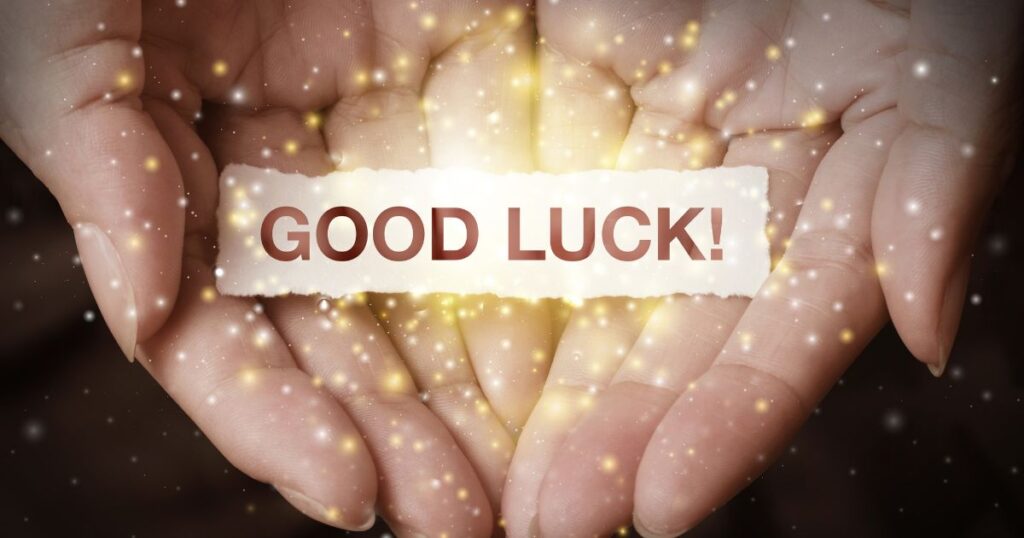 GOOD LUCKのメッセージとパチンコ運を高めるスピリチュアル実践法の象徴画像