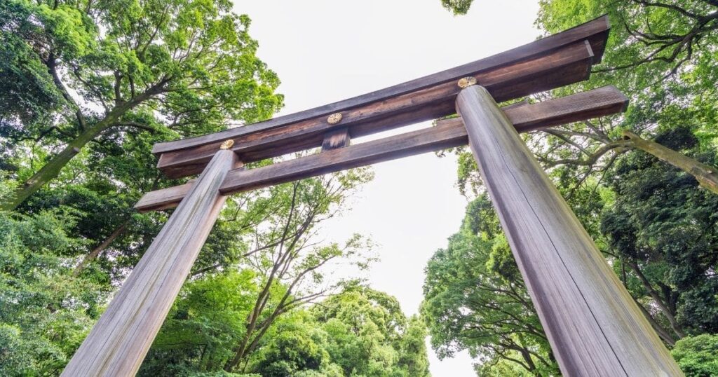 台東区にある金運アップにご利益があるとされる神社の鳥居